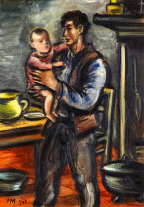Bauer mit Kind