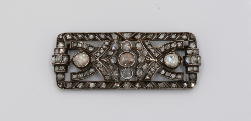 Artdeco Diamant-Brosche