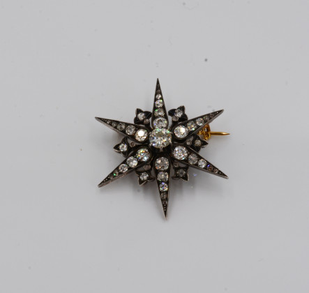 Diamant-Brosche
