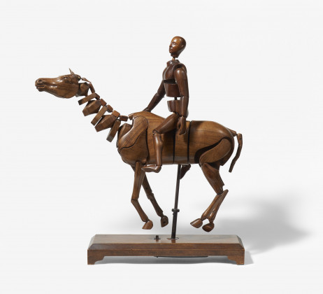 Bewegungsmodell eines Pferdes mit Reiter