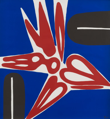 Metablau (Siebdruck nach dem Gemälde "Metablau (Rot-Ultramarin)" von 1967)