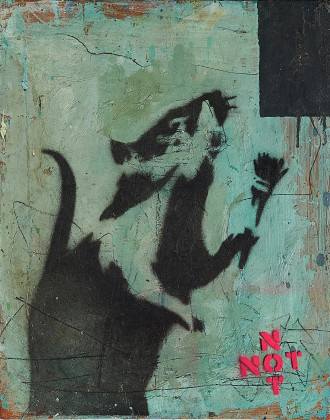 Rat Not Painting Black Square
