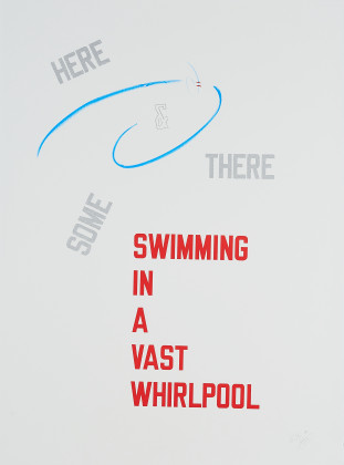 Here and There some Swimming in a vast Whirlpool