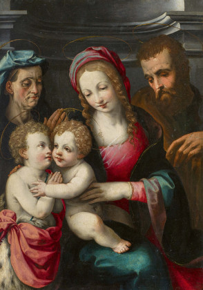 The Holy Family with St. Elisabeth and Young St. John