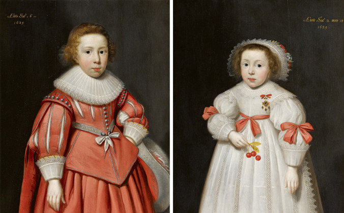 Two Paintings: Children's Portraits