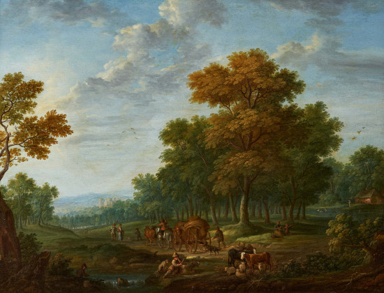 Vast Wooded Landscape with Travellers