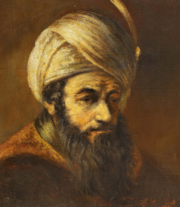 Portrait eines Herrn mit Turban