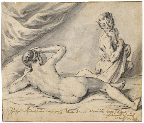 Satyr Surprises a Sleeping Nymph