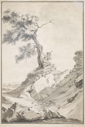 Shepherds Resting by a Tree