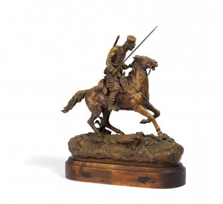 Galloping Rider with Spear