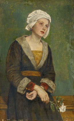 Young Lady with Rose