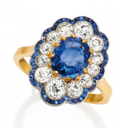 Sapphire-Diamond-Ring