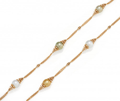 Pearl-Diamond-Necklace