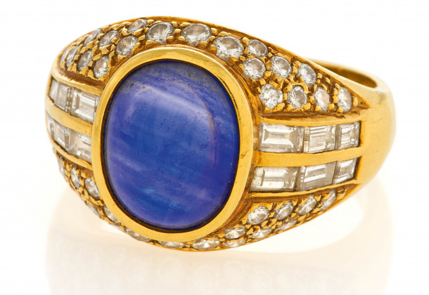 Sapphire-Diamond-Ring