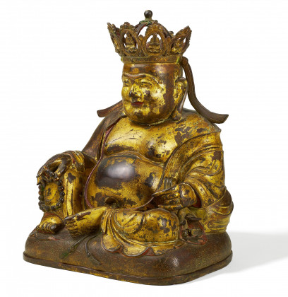 Bedeutender und großer bekrönter Buddha Maitreya