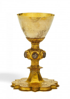 Chalice made of gilt copper and partially gilt silver