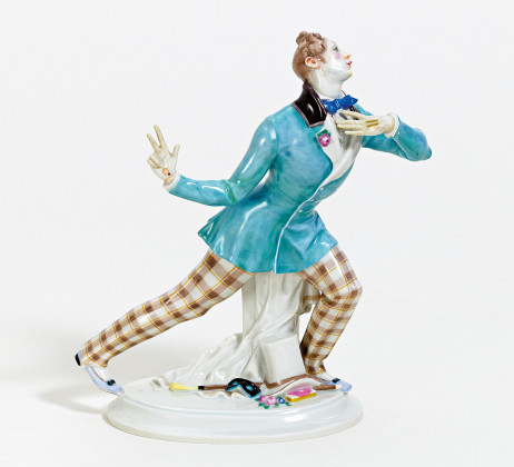 Porcelain figurine of Eusebius from the 'Russian Ballet'