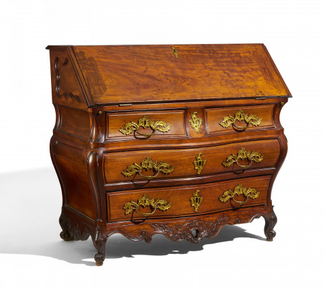 Mahogany writing cabinet Louis XV