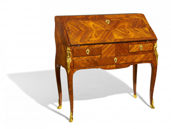 Lady secretary Louis XV made of rosewood and mahogany