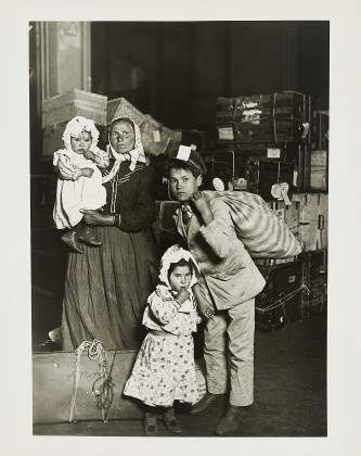 Italian Family at Ellis Island, New York
