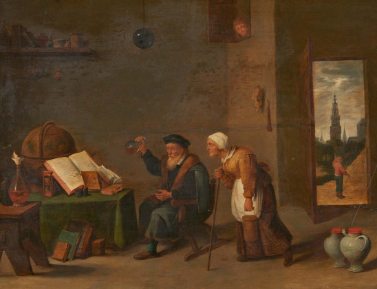 Interieur mit Alchemisten