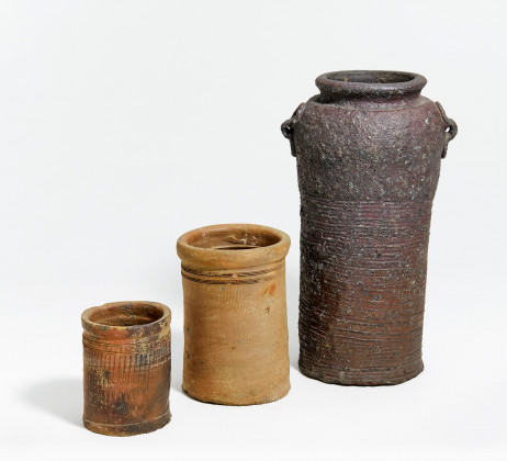 Drei seltene Vasen aus Namban-Keramik