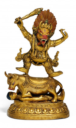 Yama Dharmaraja with sword