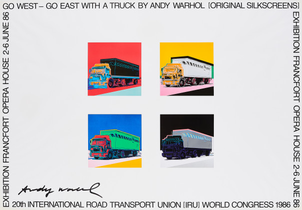 Go West - Go East with a truck by Andy Warhol