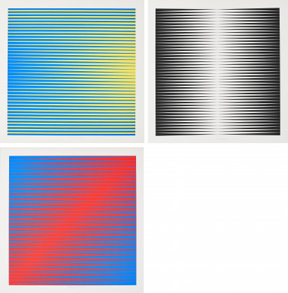 Konvolut von 3 Farbserigrafien