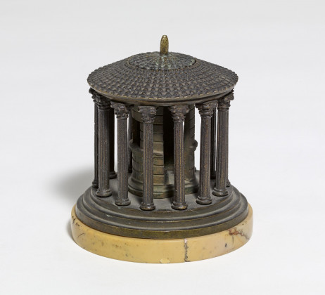 Small bronze and marble Vesta temple in Rome