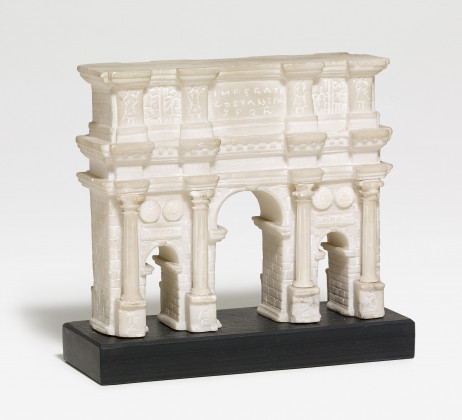 Large alabaster model of the Arch of Constantine in Rome