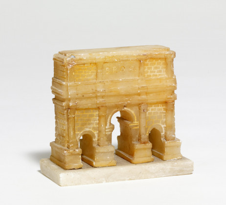 Small alabaster model of the Arch of Constantine in Rome