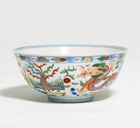 Dragon and phoenix bowl