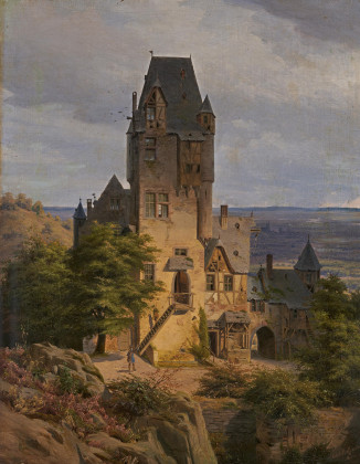 Wide Landscape with Ideal Rhenish Castle