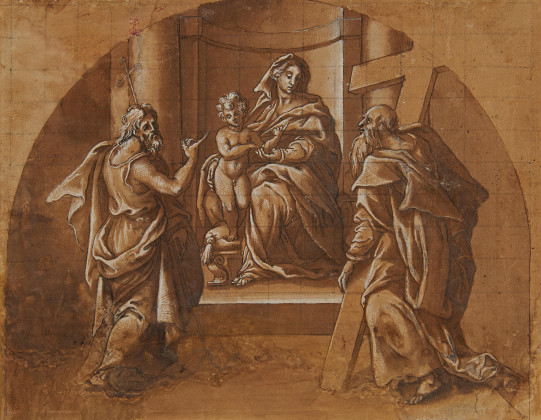 Madonna with Child Jesus, John the Baptist, and St. Andreas