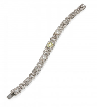Perl-Diamant-Armband