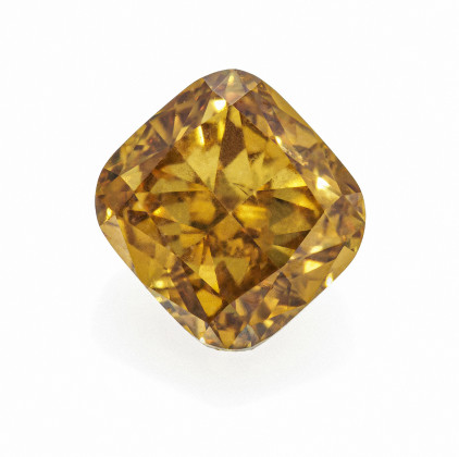 Loser Diamant Fancy deep brownish yellow