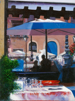"Lunch, Piazza Navona, Rome"