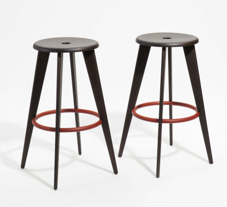 Pair of Bar Stools "Tabouret Haut"