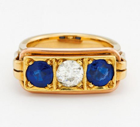 Sapphire-Diamond-Ring