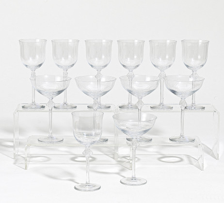 Set von Wein- und Champagnergläsern "Roxane"