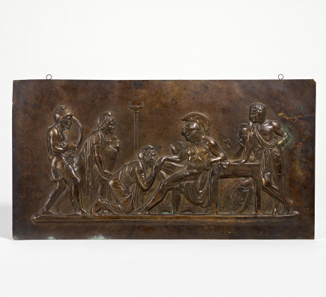 Reliefplatte mit Priamos vor Achill