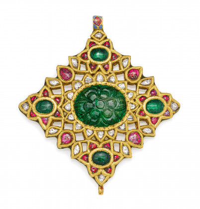 Mogul-Gemstone-Diamond-Pendant