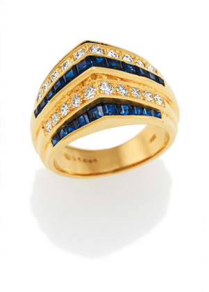 Sapphire-Diamond-Ring