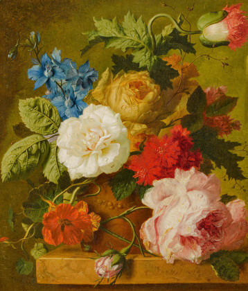 Still Life with Roses and Poppies