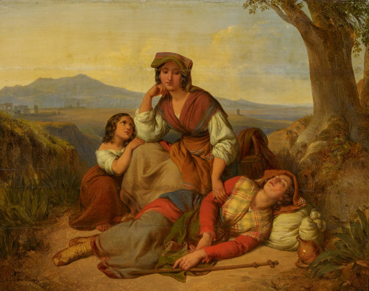 Italian Campagna Landscape with Resting People