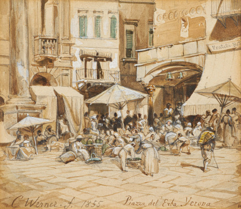 The Lively Piazza delle Erbe in Verona