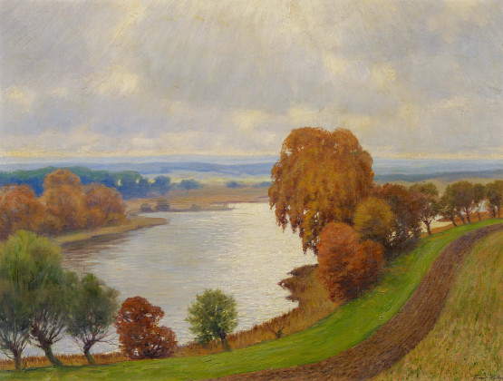 Wide North German Lake Landscape