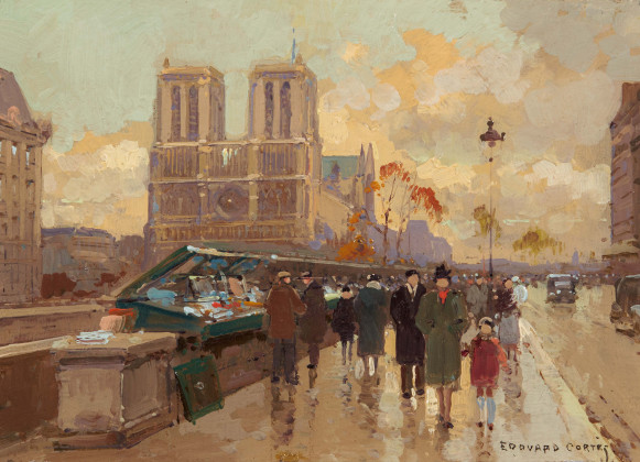 Bouquinistes vers Notre-Dame