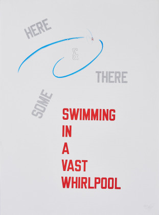 Here and There some Swimming in a vast Whirlpool